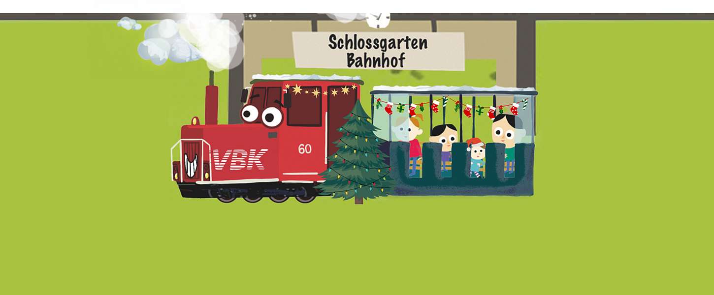 Illustration der Schloßgartenbahn